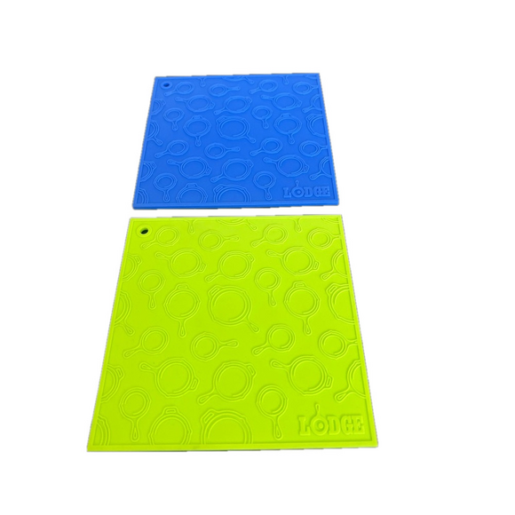 Lodge Other - Lodge Silicone Trivets Blue & Light Green Set Heat Resistant Hot Pads 7” Kitchen